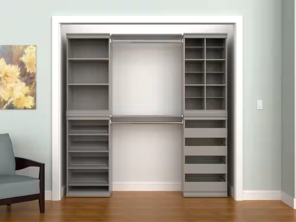 ClosetMaid Modular Shelf & Hang Rod Kit, Taupe