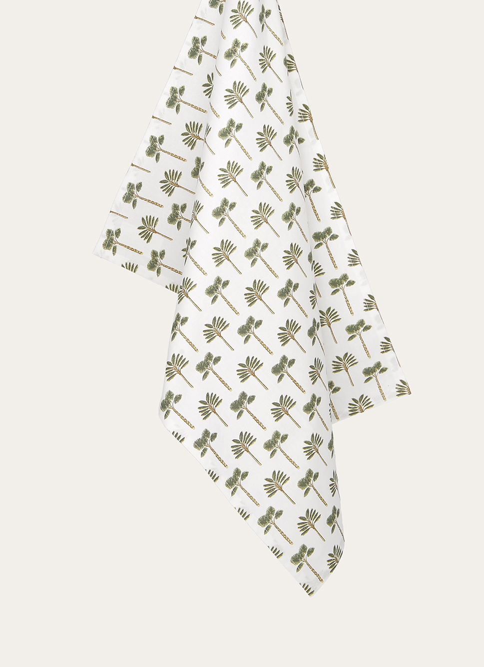 TORCHON EN COTON IMPRIMÉ MINI PALMIERS MULTICOLORE