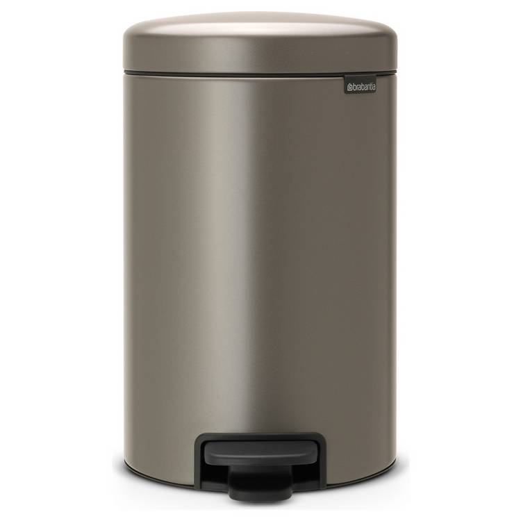Brabantia 12 Litre New Icon Pedal Bin - Dark Grey