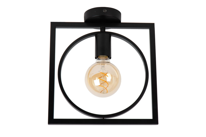 Lampa sufitowa czarna SUUS 1xE27x40W wym: 30,5x28x23,5 cm Lucide