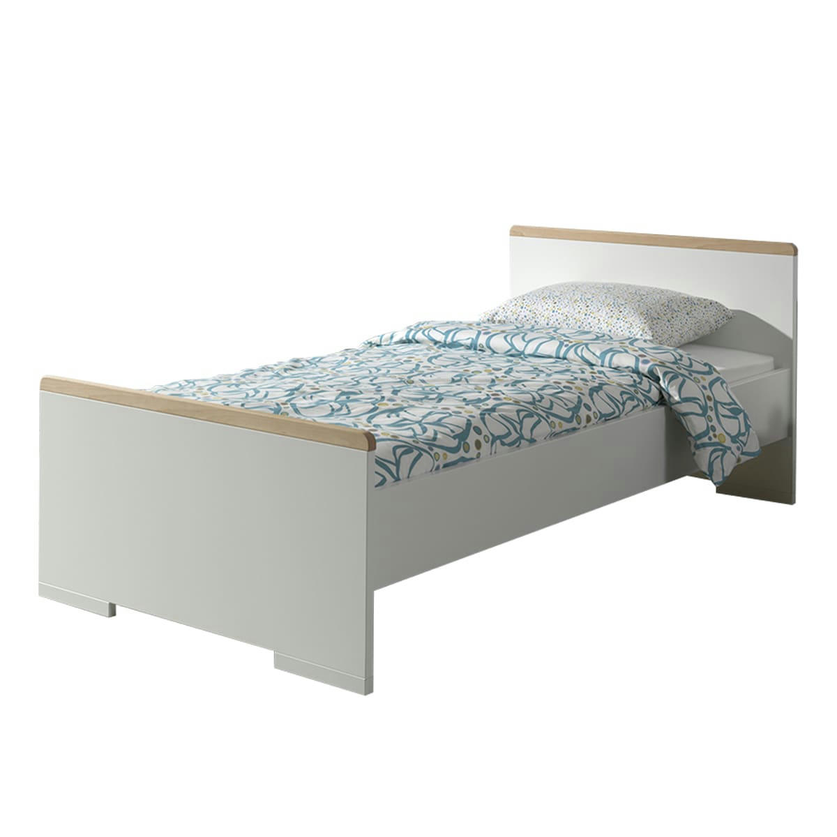 LONDON - Lit 90x200 blanc