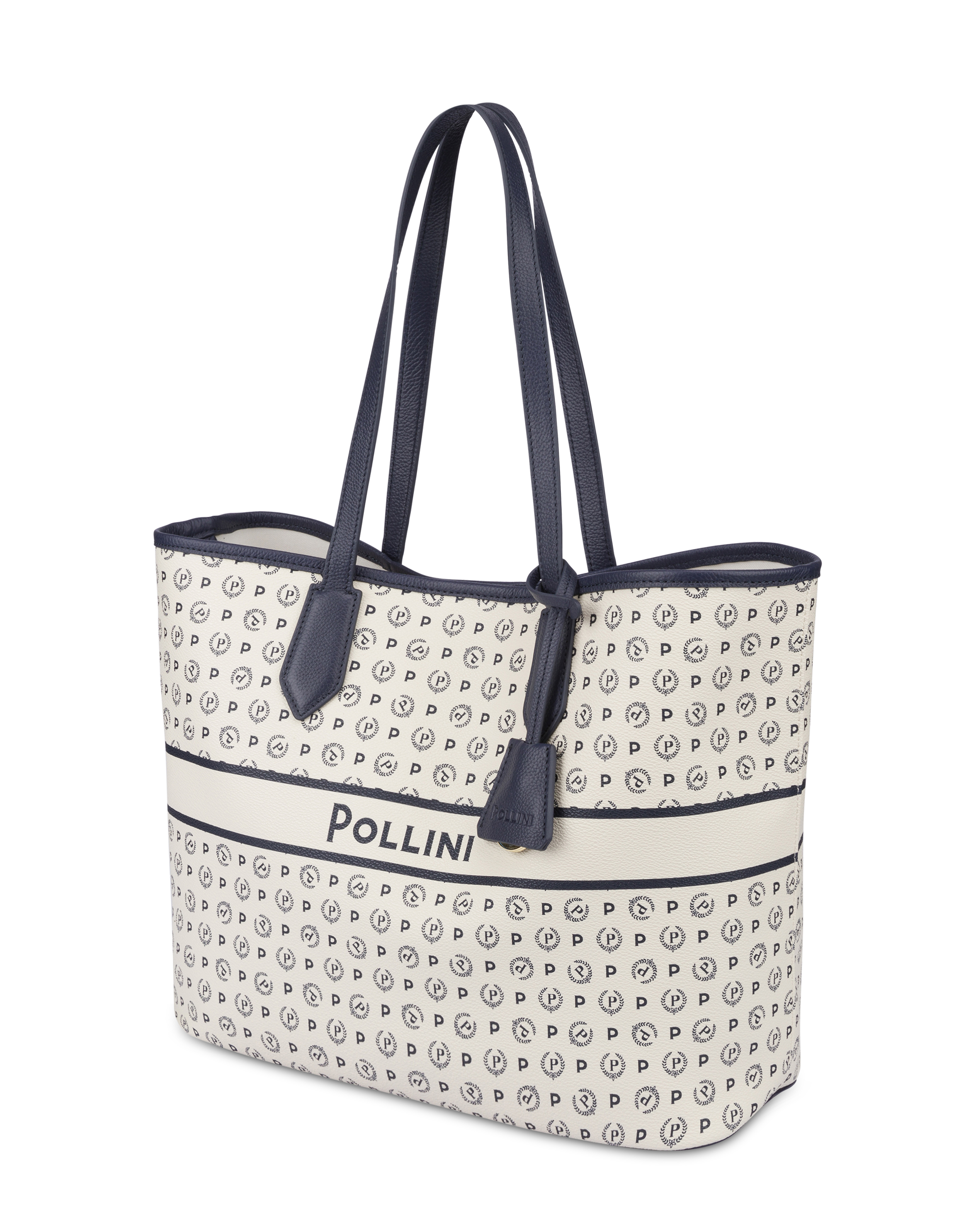 Shopping Bag Heritage Marina Avorio/blu