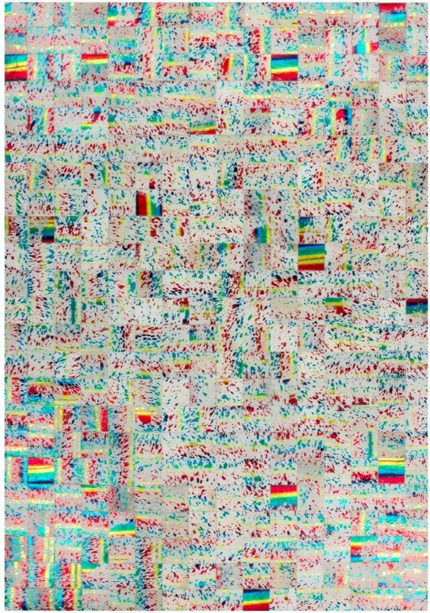 ROCKET 310 - Tapis peau naturelle Cuir Multicolore