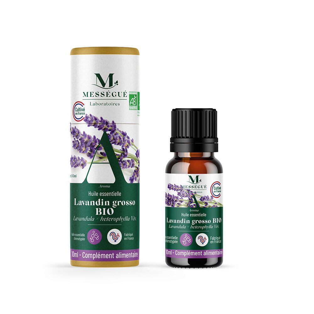 Huile essentielle lavandin grosso bio Mességué 10ml