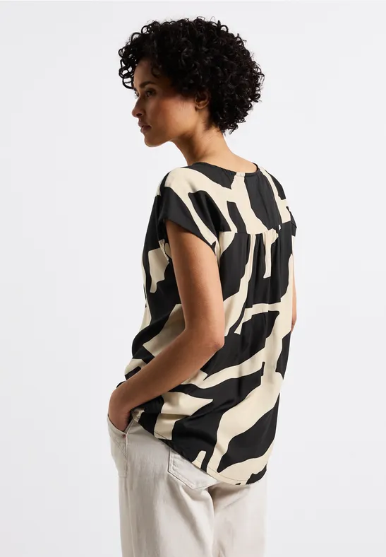 Gemusterte Bluse