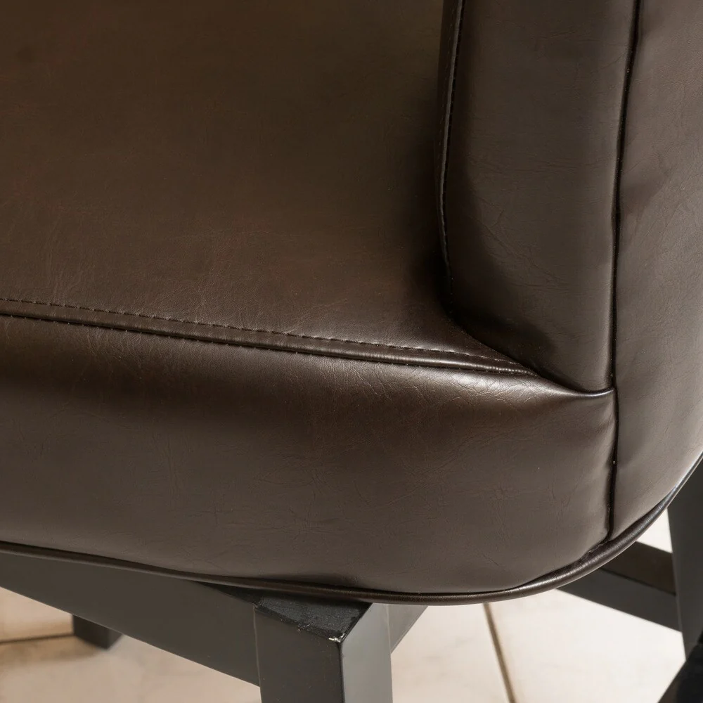 Tracy 32-inchBonded Leather Swivel Barstool by Christopher Knight Home