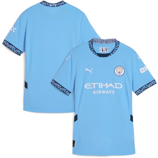 Manchester City Puma Women's 2024/25 Home Replica Jersey - Light Blue