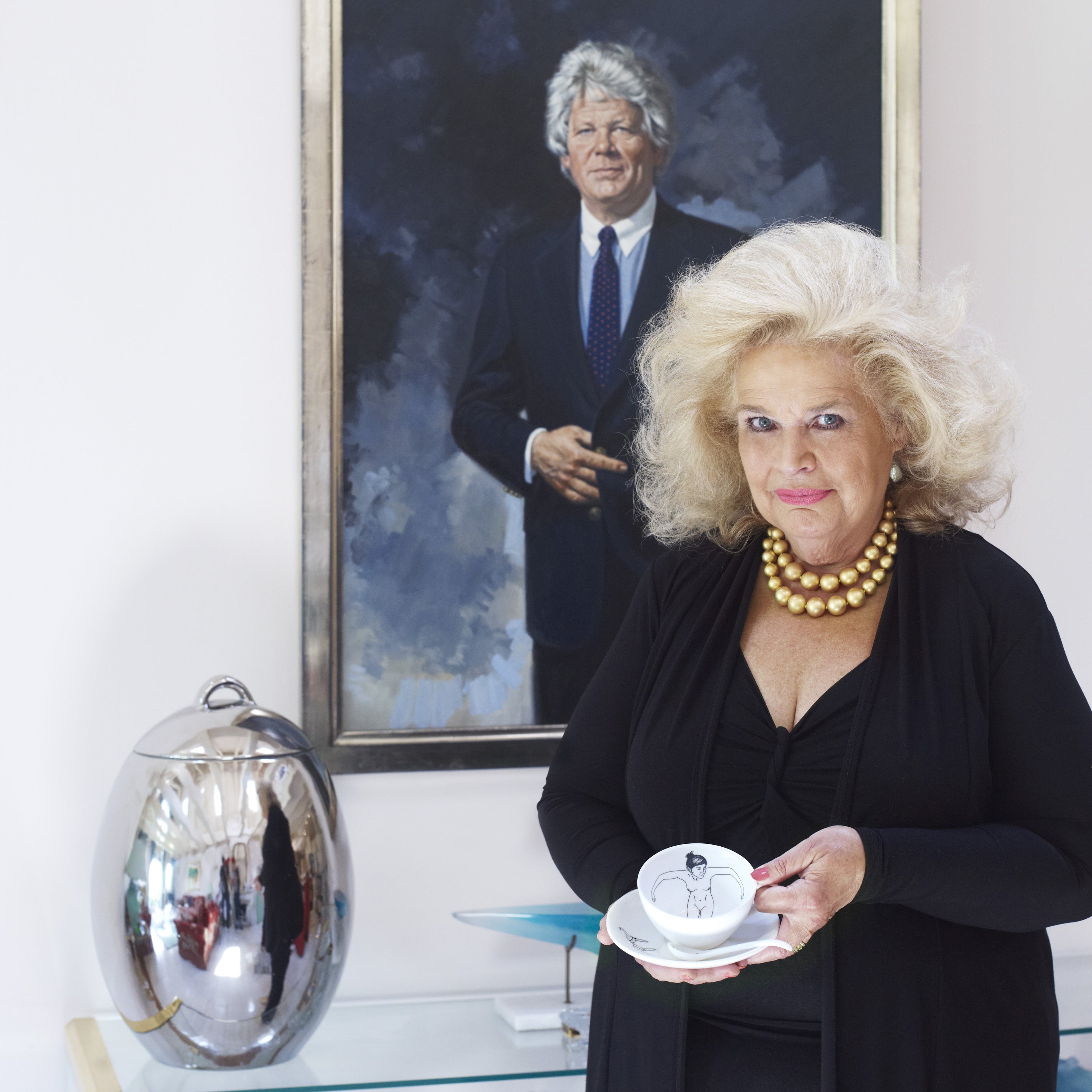 POLSPOTTEN Undressed Theekop met Schotel - Set van 4