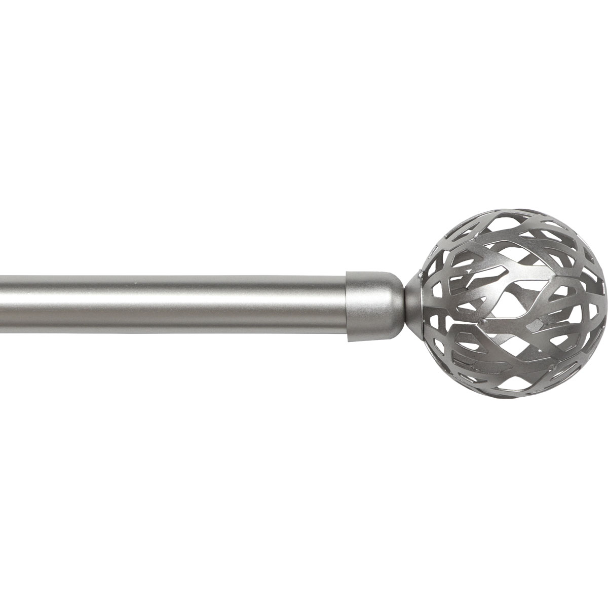 Kit varão extensível VINTAGE prateado 210-380cm