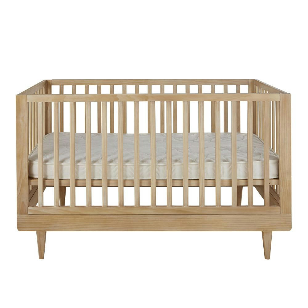 Mini Jungle - Lit évolutif bébé en pin  70x140 cm L145