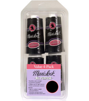 Maxi-Lock All Purpose Serger Thread Value Pack 4 pc Black