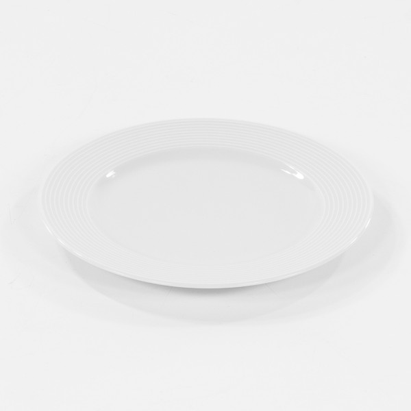 Talerz płytki 17 cm Yvette Biała Linea E755