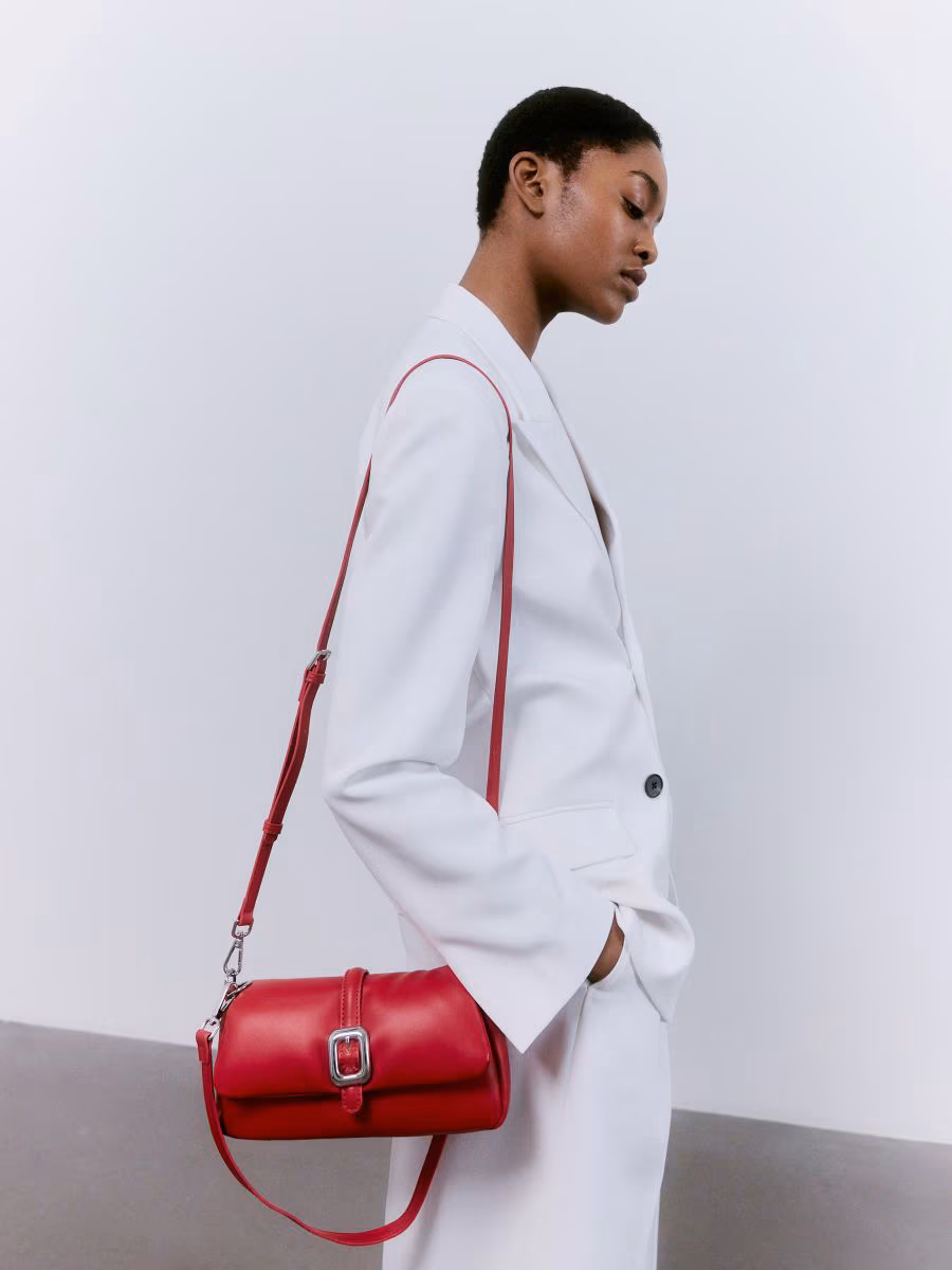 Leather Imitation Crossbody Bag