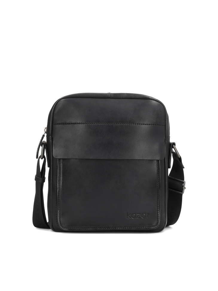 Black men's shoulder bag