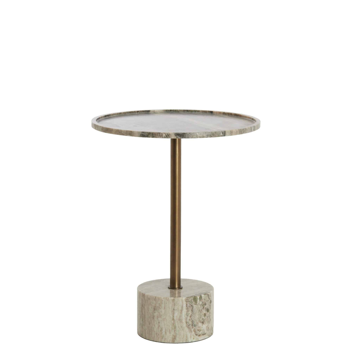 Light & Living bijzettafel Civita - bruin - Ø37cm