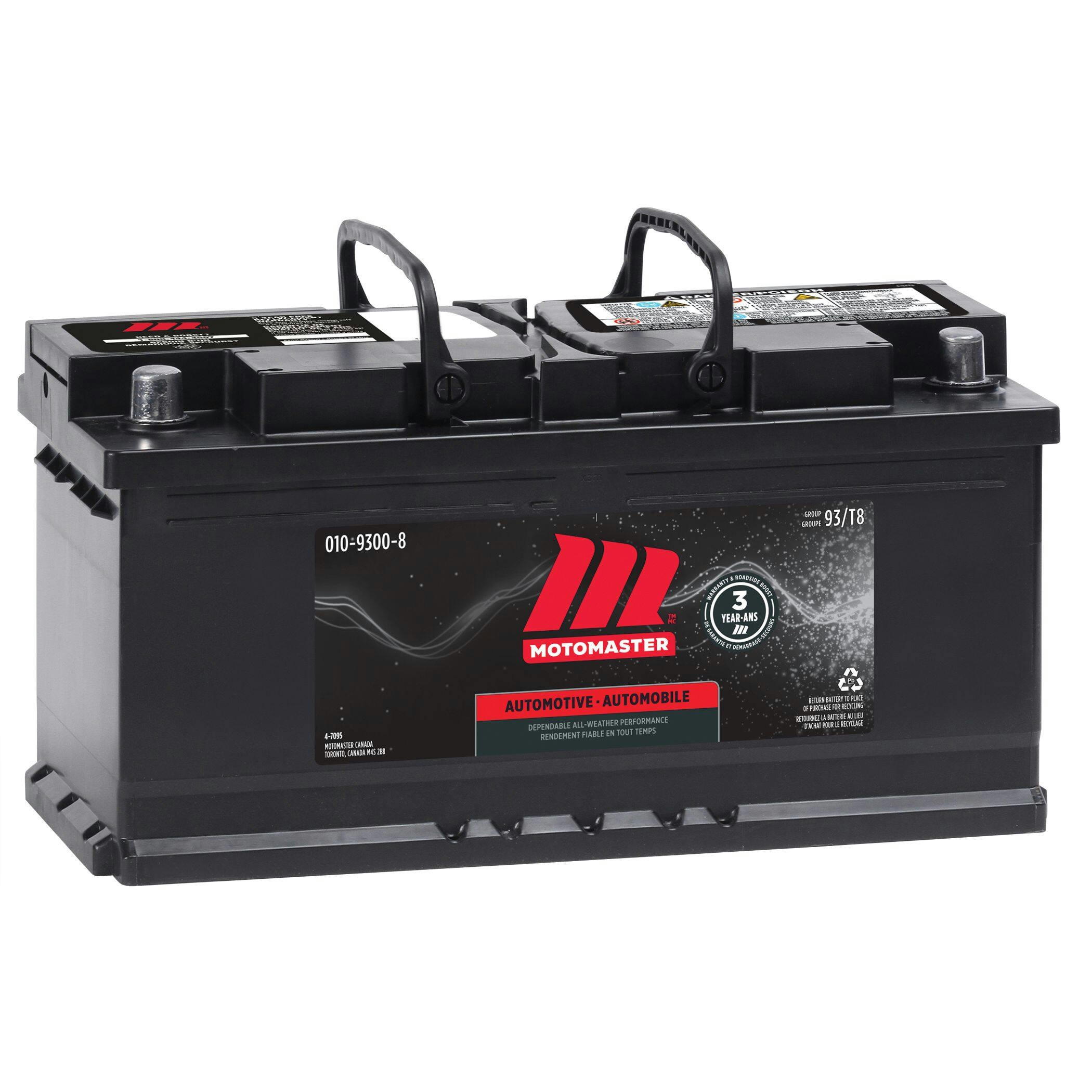 MOTOMASTER Group Size 93 (T8/LB5) Battery, 800 CCA