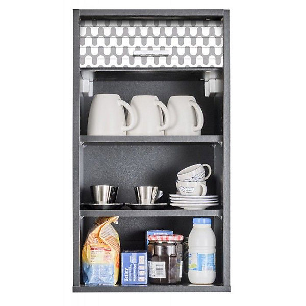 Meuble haut cuisine Noir Beaux Meubles Pas Chers 40x35x72 cm