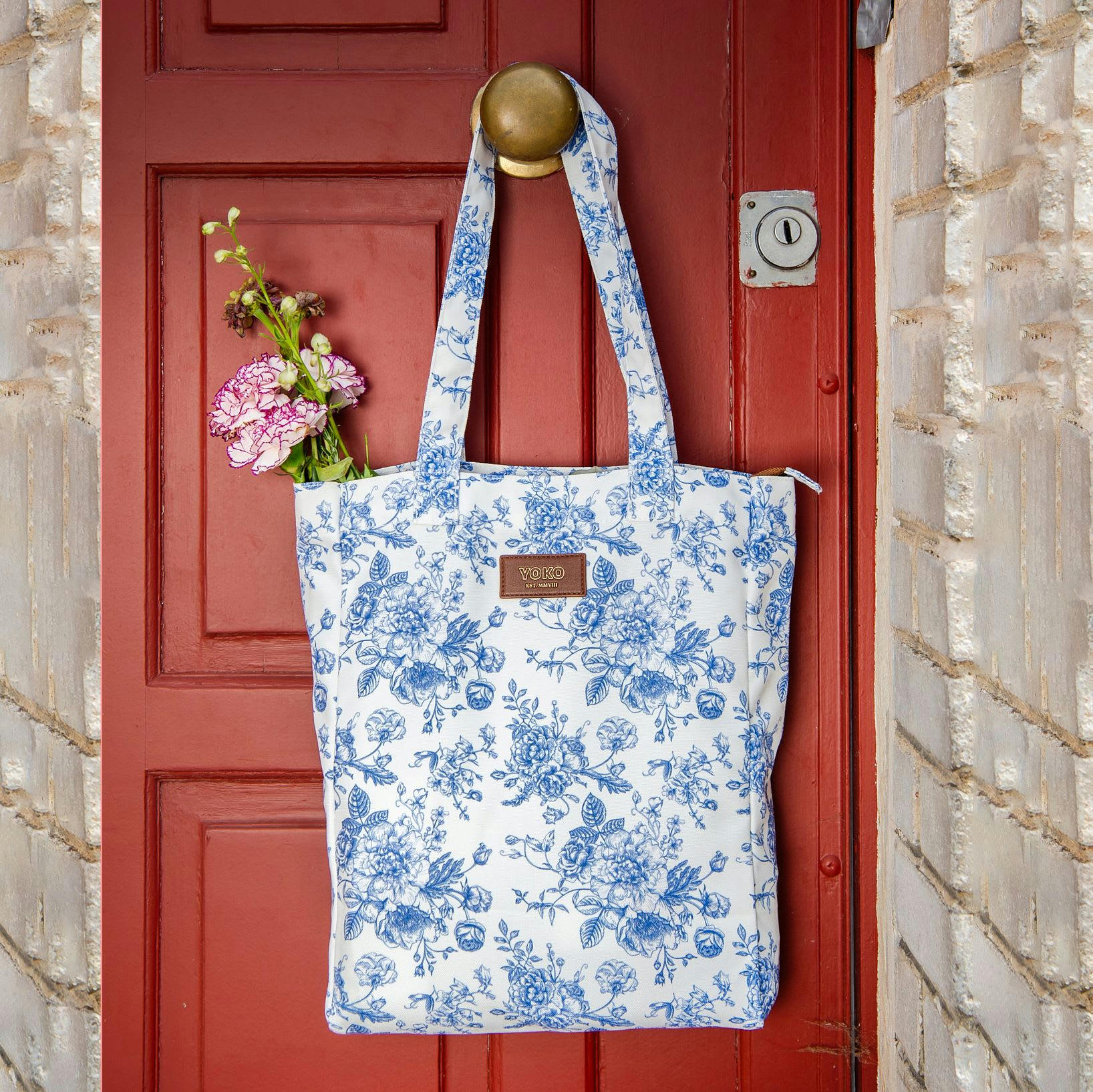 TOILE DE JOUY - Tote bags Toile de Jouy  RPET Bleu