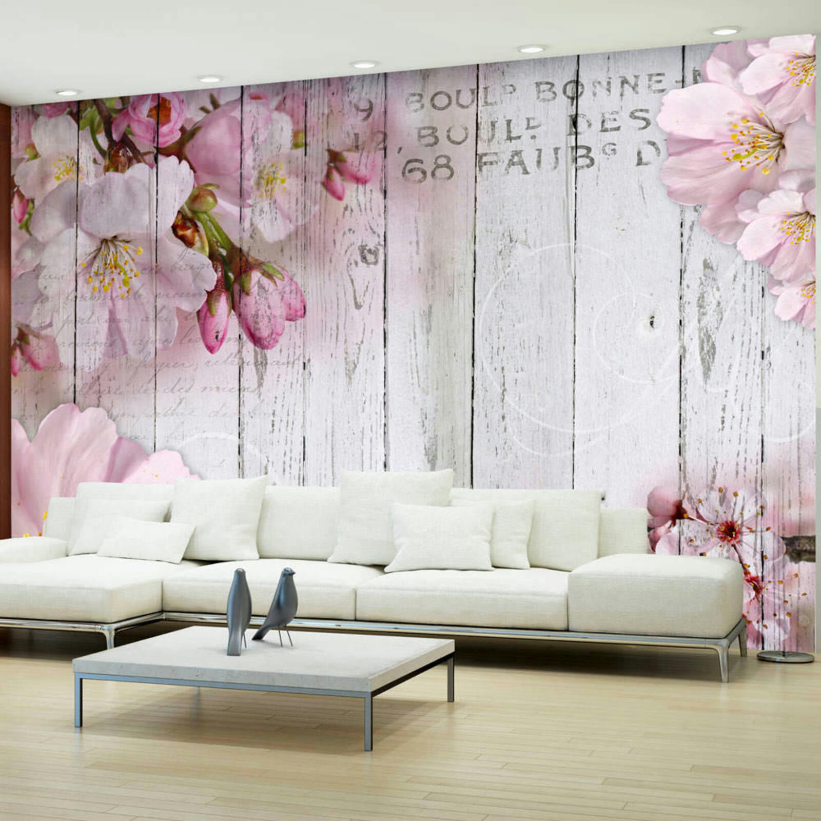 - Papier peint fleurs de pommier 400 x 280 cm