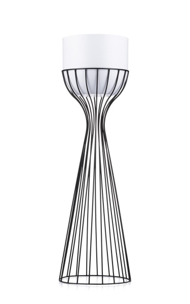 Nowoczesny kwietnik czarno biały 68 cm LOFT