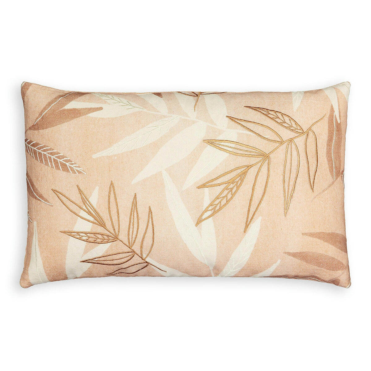 Housse de coussin rectangulaire, coton/lin, Nagano