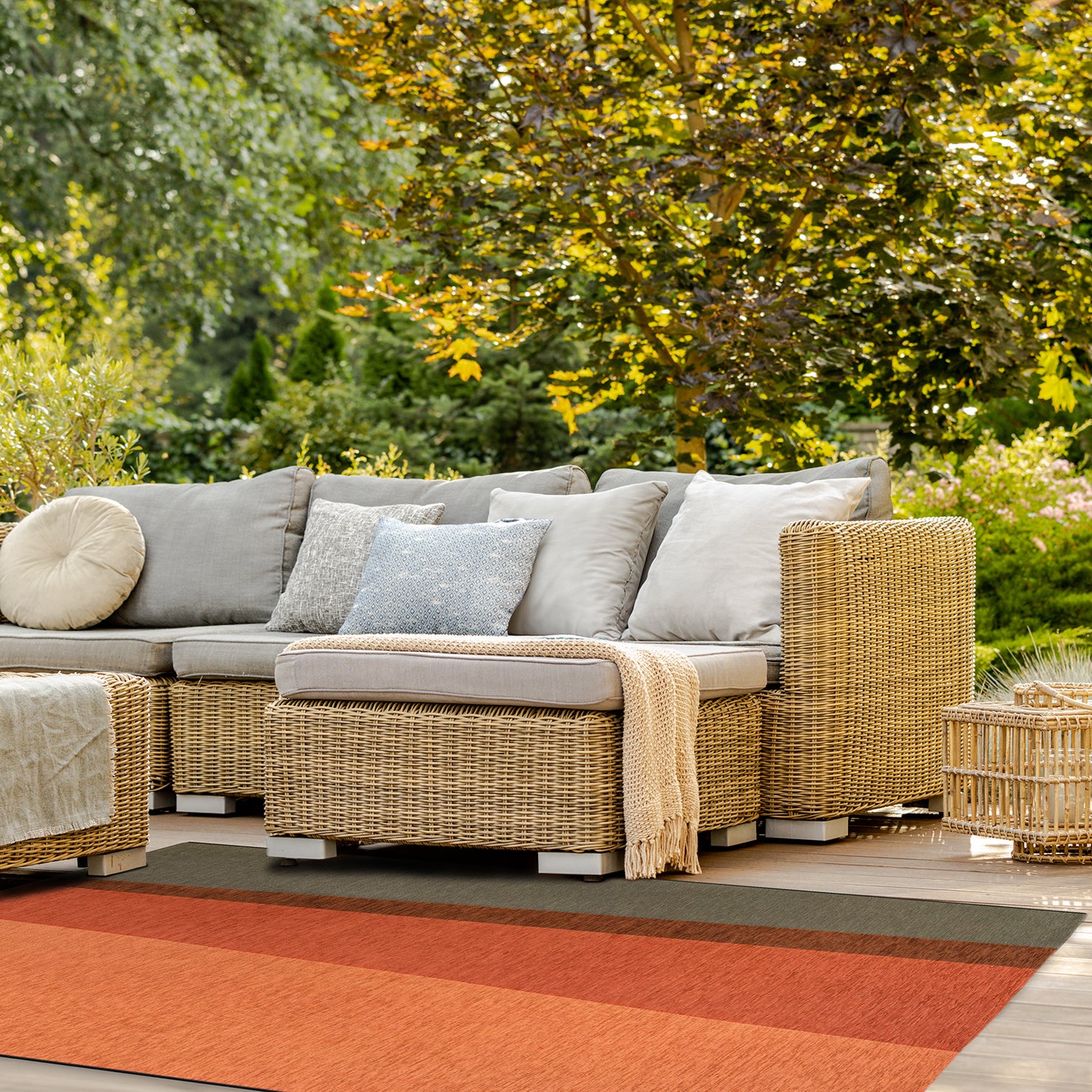 Acsento Capri Vloerkleed 200 x 300 cm - Terra / Forest