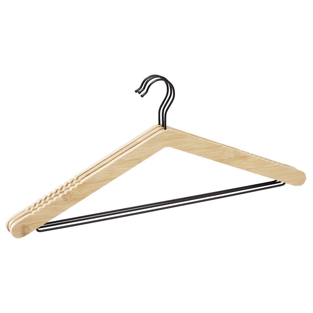 Cintre en bambou et métal x3 - L44,5xH18,5cm