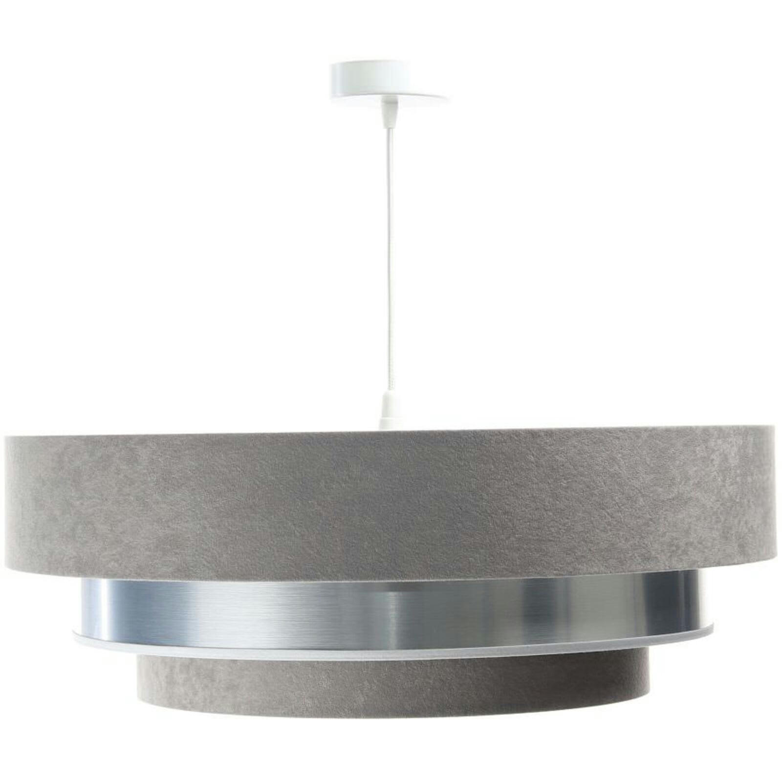 TRINITI - Suspension Tissu Gris 60x60x25 cm