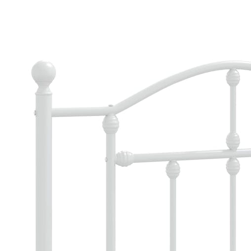 NNEVL Metal Headboard White 90 cm