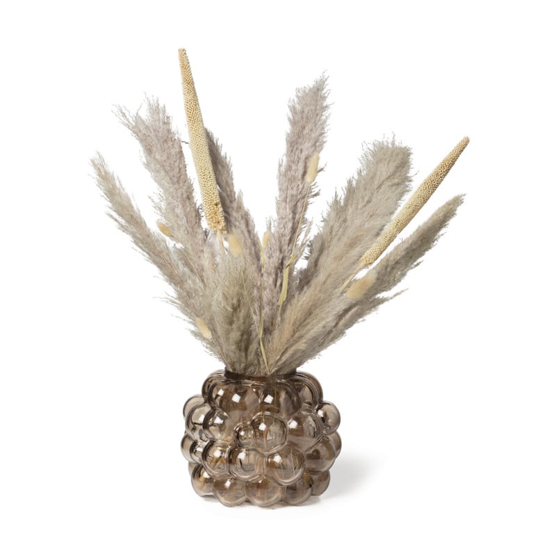 Vaas bubbels - grijs - &Oslash;22x18 cm