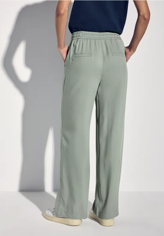 Wide Leg Twill Hose