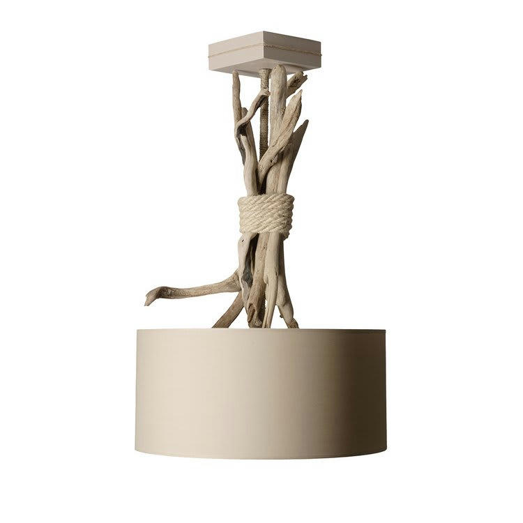 ESPRIT DE LAGON - Suspension en bois taupe
