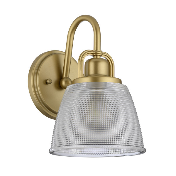 Kinkiet naturalny mosiądz Dublin 1xG9x3W wym:24,6x16,5x20cm IP44 Quoizel