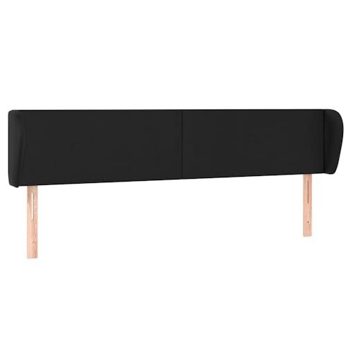 NNEVL Headboard with Ears Black 163x23x78/88 cm Faux Leather