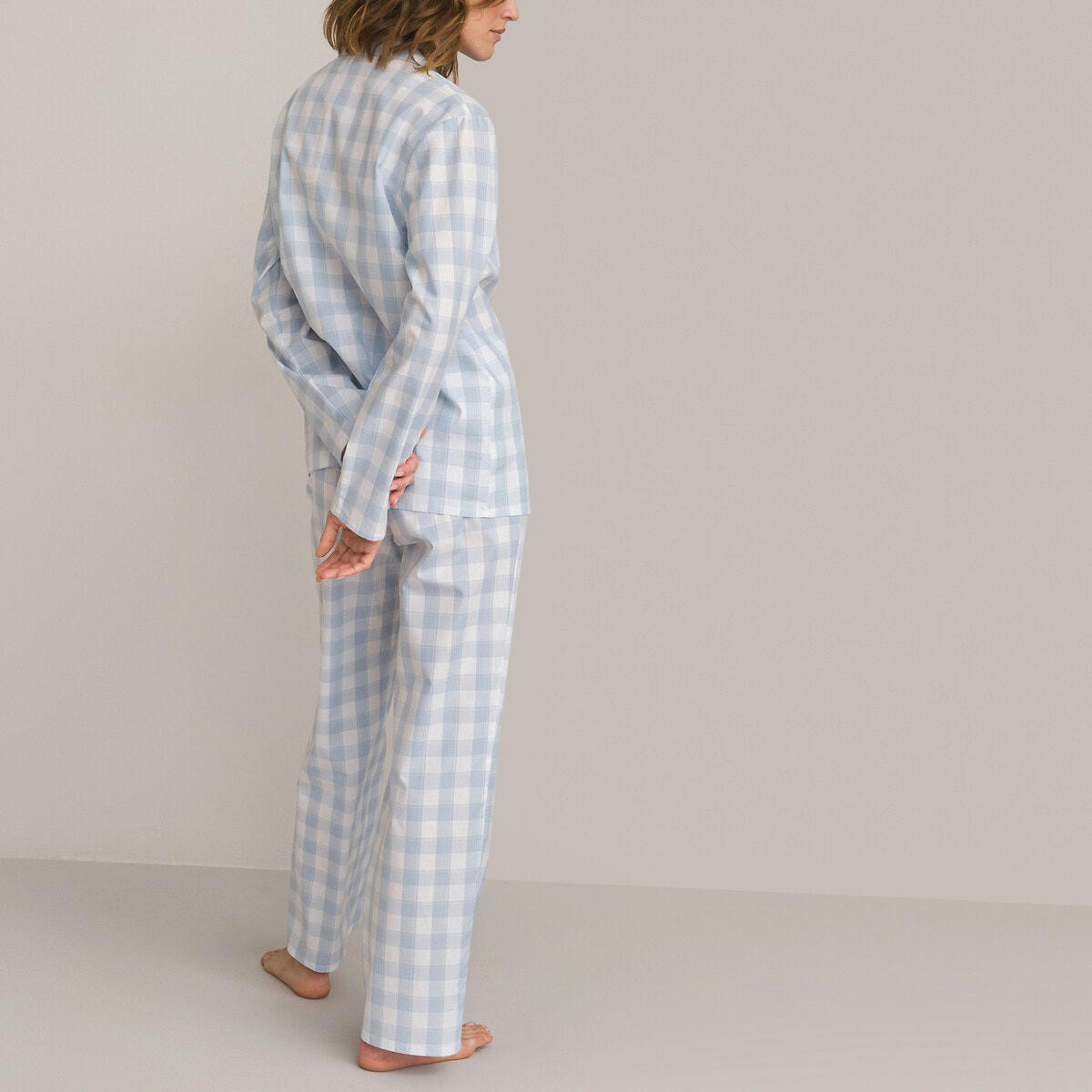 Pyjama forme grand-père en popeline de coton
