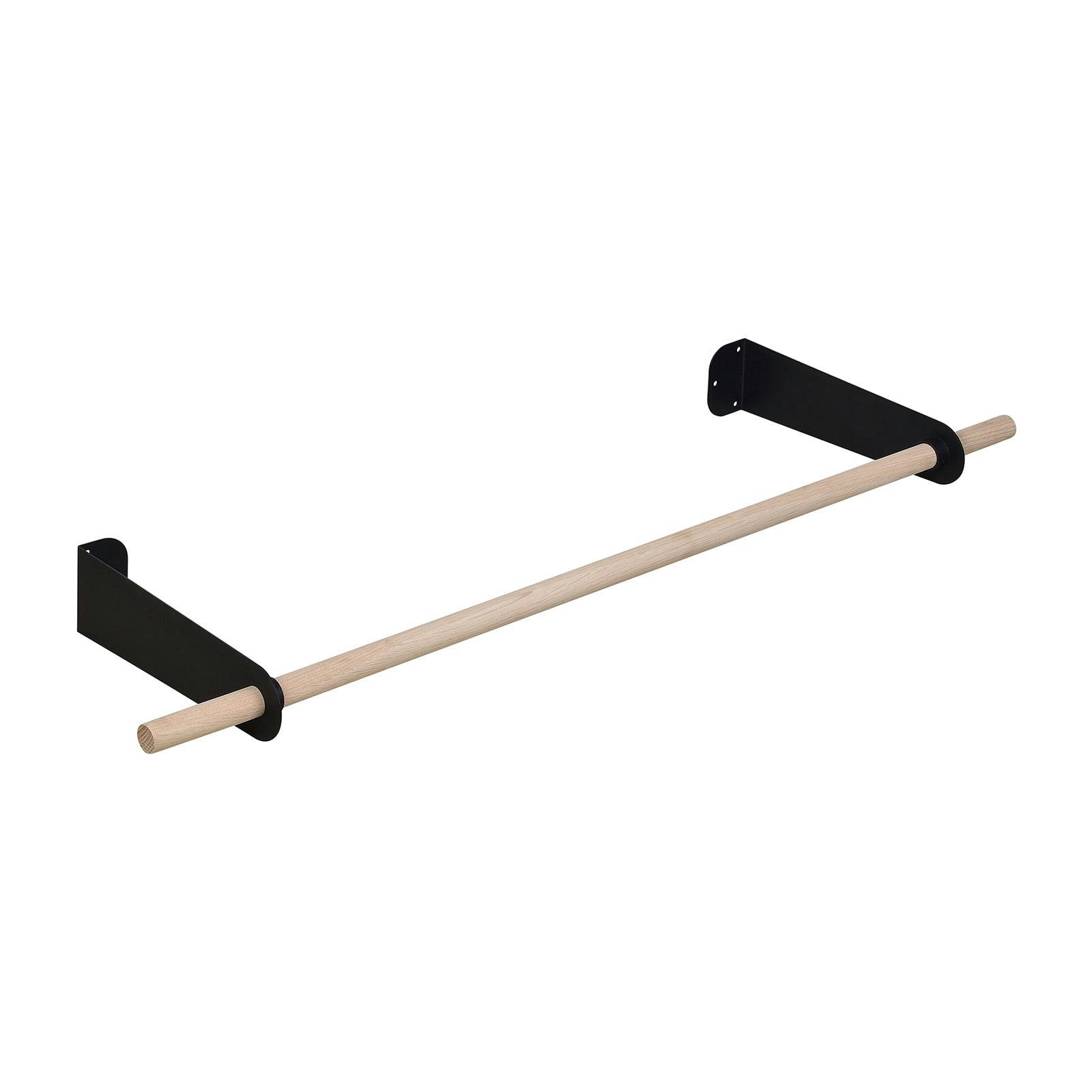 YURI - Penderie murale bois et métal L100 cm Noir