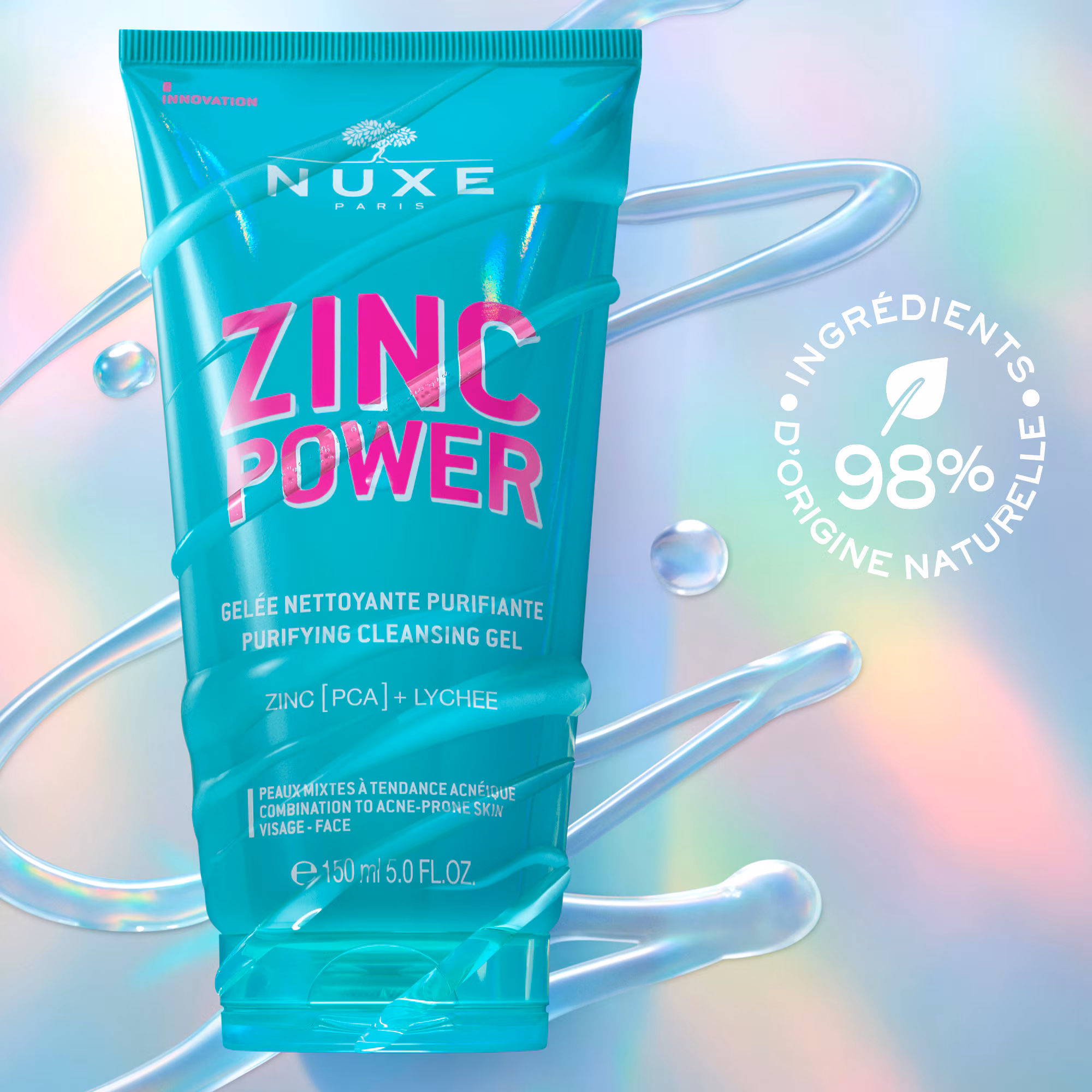 ZINC POWERGelée nettoyante purifiante