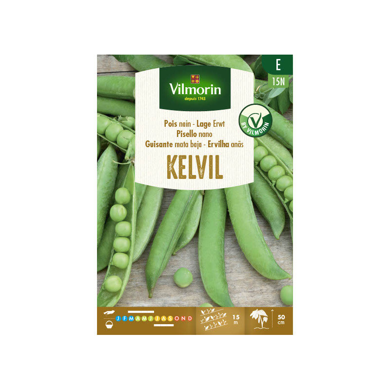 Semences de pois nain Kelvil 150 g VILMORIN
