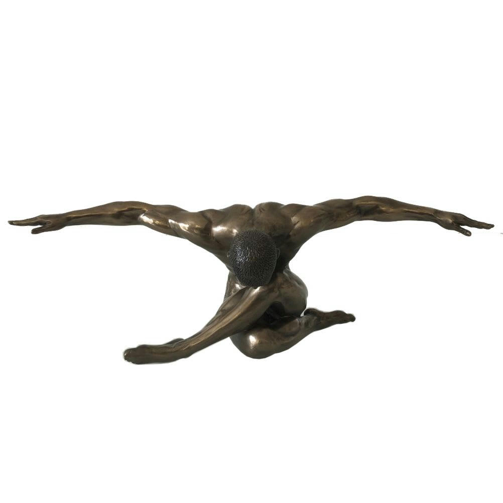 NU - Statuette en résine homme nu L44cm