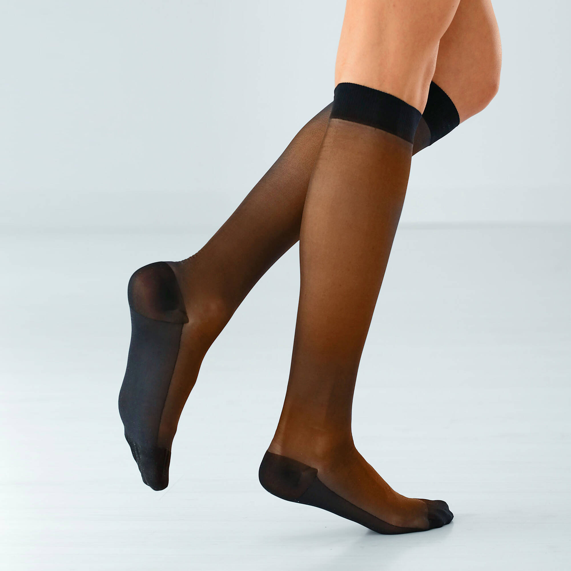 Mi-bas anti fatigue 40 deniers - lot de 2 paires