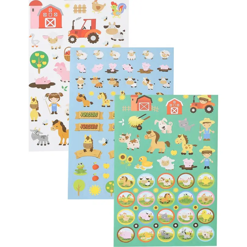 Sticker 6er-Set Farm