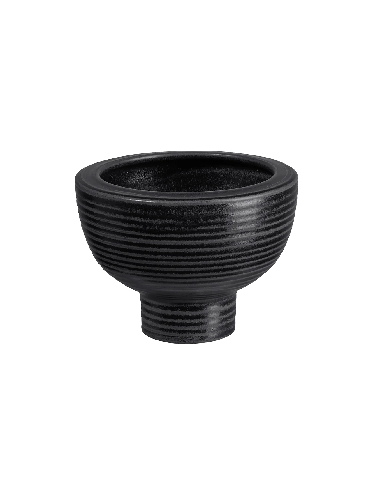 übertopf auf fuß, black