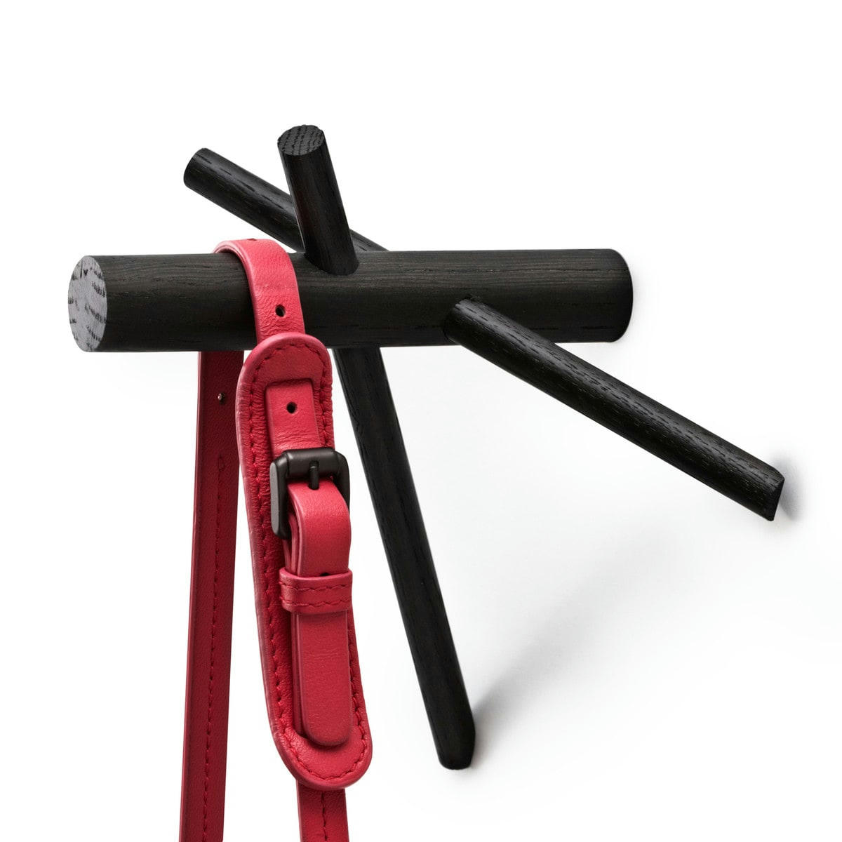 STICKS - Patère en bois noir