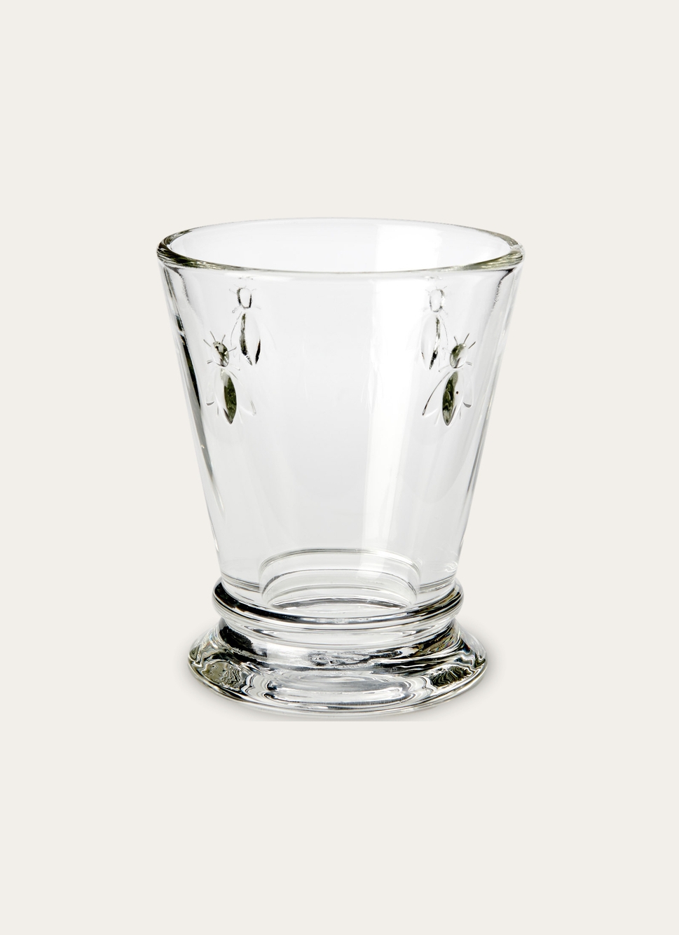 VERRE à EAU à MOTIFS ABEILLES TRANSPARENT