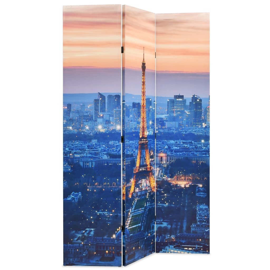 Parawan Pokojowy Dekoracyjny Parawan Składany 120x170 cm motyw Paryża nocą