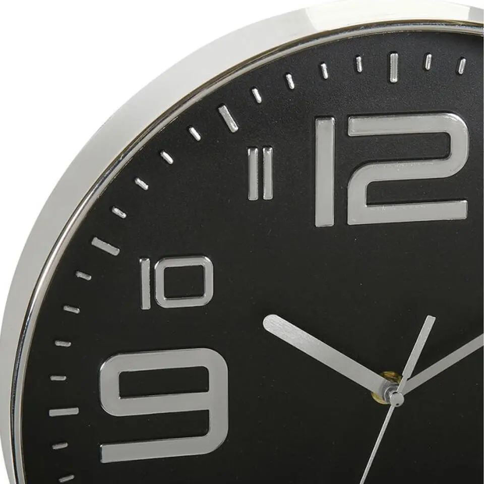 Ostaria Wandklok/muur klok - grote cijfers - D30 cm - kunststof