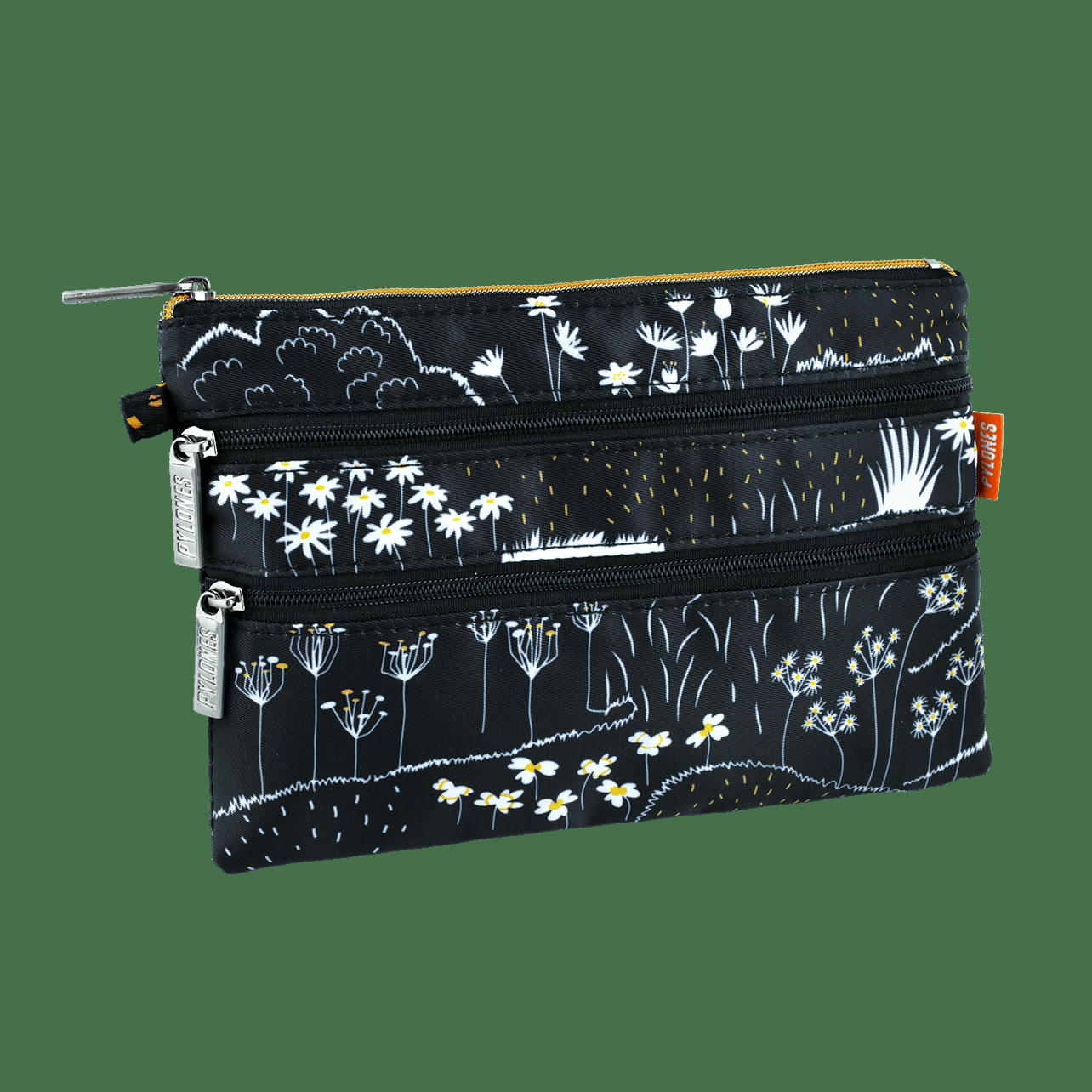 ZIP IT - Pochette 3 zips 20x13x1cm