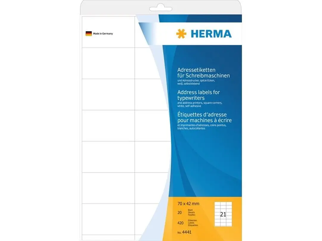 Etiketten 20er-Set Universal-Etiketten