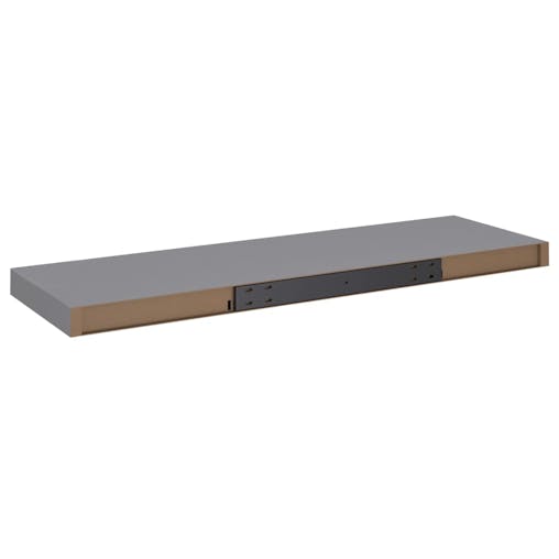 NNEVL Floating Wall Shelves 4 pcs Grey 80x23.5x3.8 cm MDF