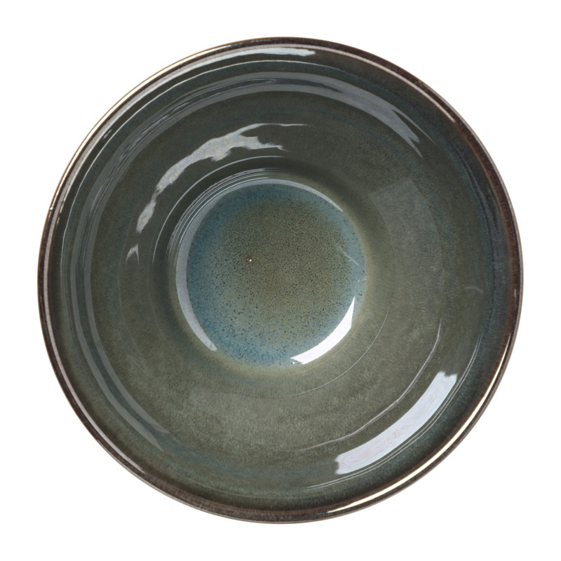 Schaal facet - groen - &Oslash;13x7.5 cm